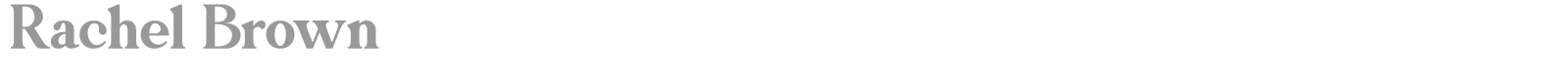 Rachel Brown font preview
